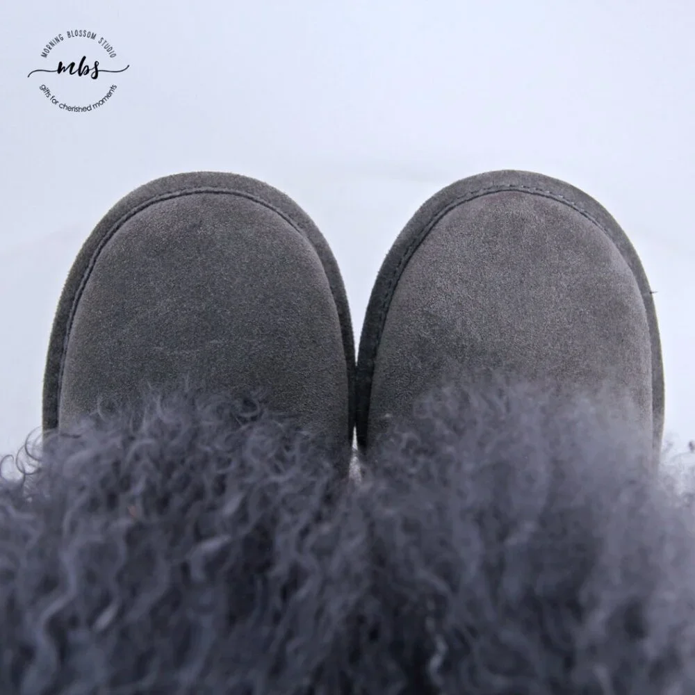 NWT Bearpaw Boo Boots‎ Charcoal Girl 5